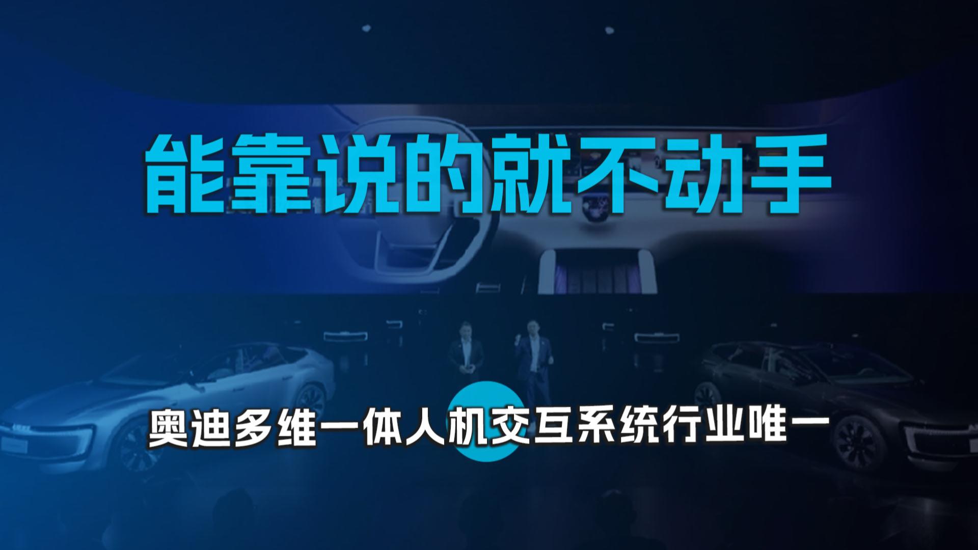 能靠说的就不动手 ，谢施奇：奥迪多维一体人机交互系统行业唯一