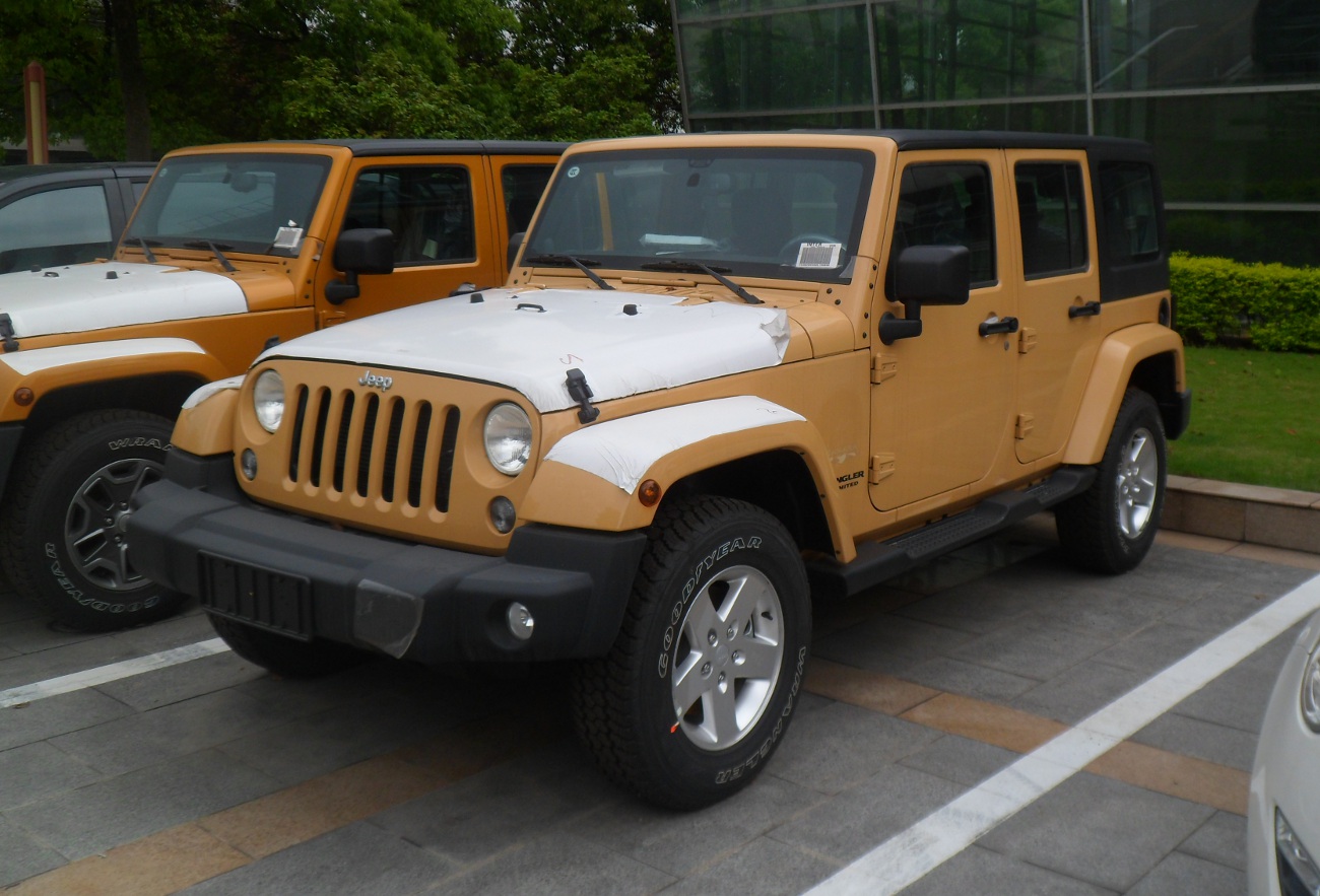 北京车展现场的Jeep Wrangler