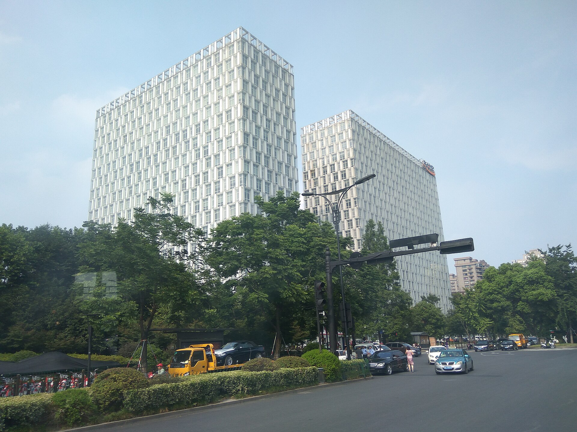 杭州支付宝大楼,资料图;对应此次车载助手项目的合作方支付宝